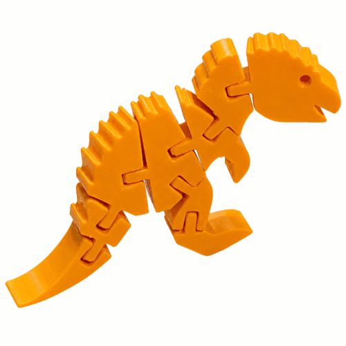 Dinossauro Articulado - Laranja