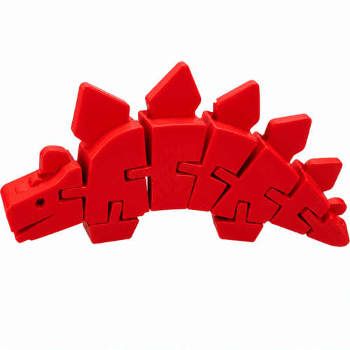 Dinossauro Articulado - Vermelho